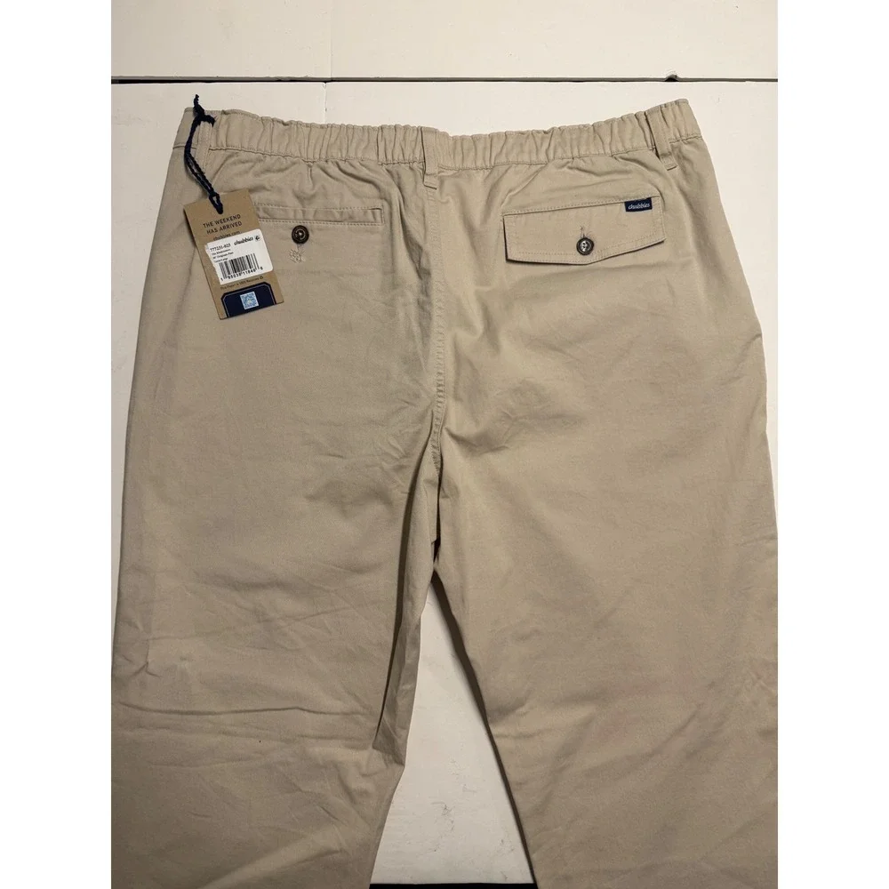 Chubbies The Khakinators 30 Originals Pant Mens XL Tan Khaki Chino 777231-025